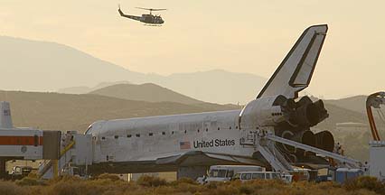 Space Shuttle Discovery Lands at Edwards AFB, September 11, 2009